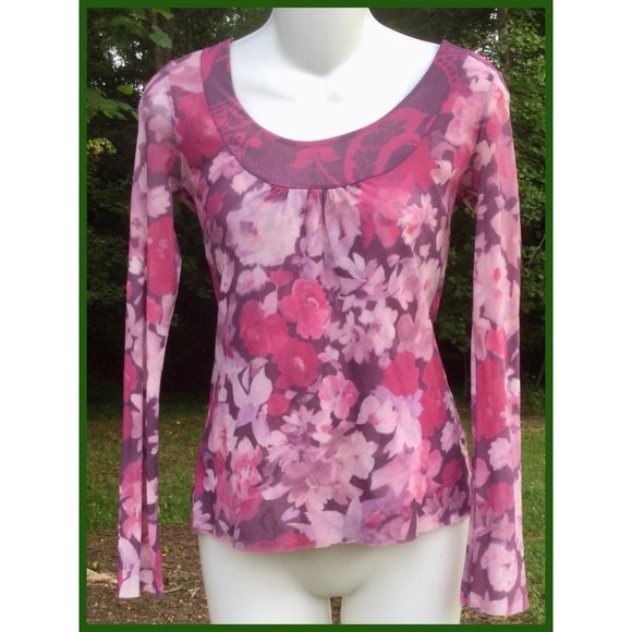 Doubled Sheer Blouse, sz S - Picture 1 of 5
